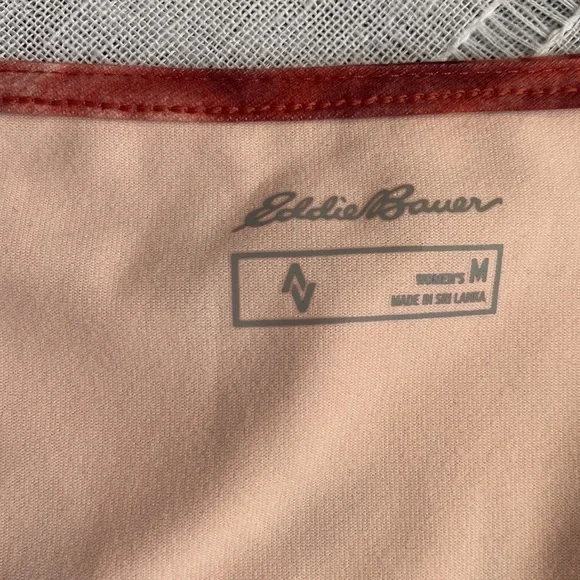 Eddie Bauer tie dye pattern coral sleeveless dress. - Picture 3 of 12